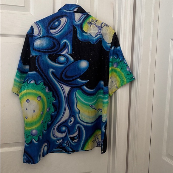 Dior Blue and Black Patterned Shirt - Picture 2 of 8